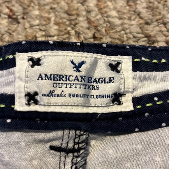 American Eagle navy and white dot shorts - Picture 3 of 4